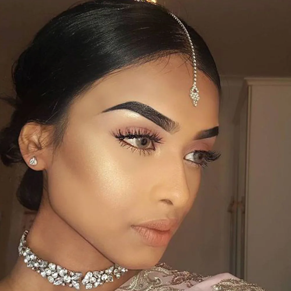 Indian Wedding Supply - Stonefans Geometric Forehead Chain Women Indian