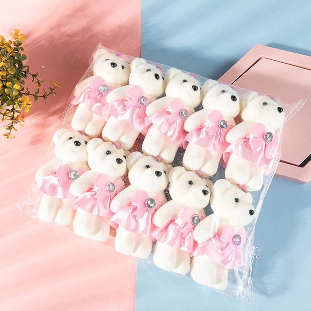 Wedding Packaging - 10pcs/Bag Bouquet Bear Ice Cream Diamond