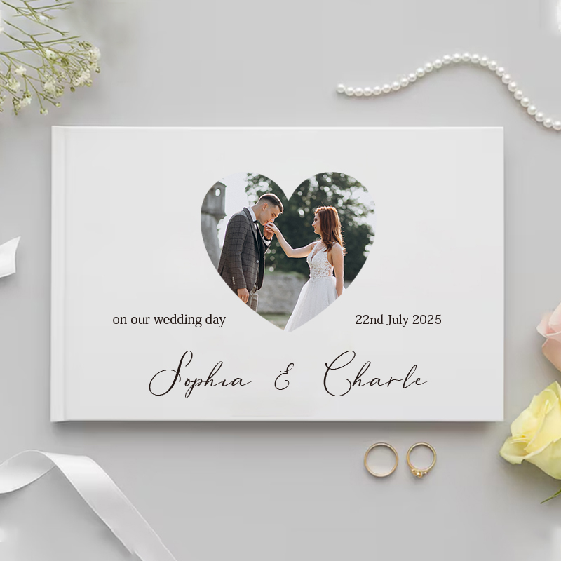 Personalized Guest Book - Personalized Guest Book for Wedding Gift