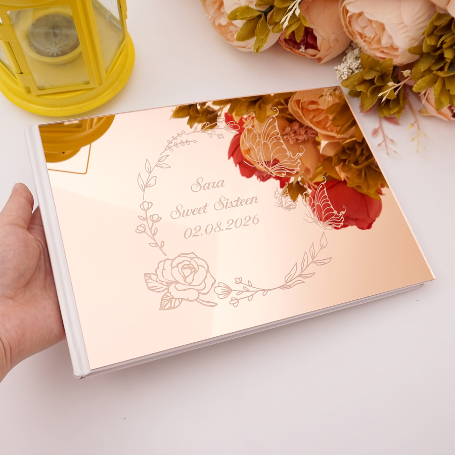 Custom Butterfly Design Acryli - Personalized Guest Book ulasan dan harga