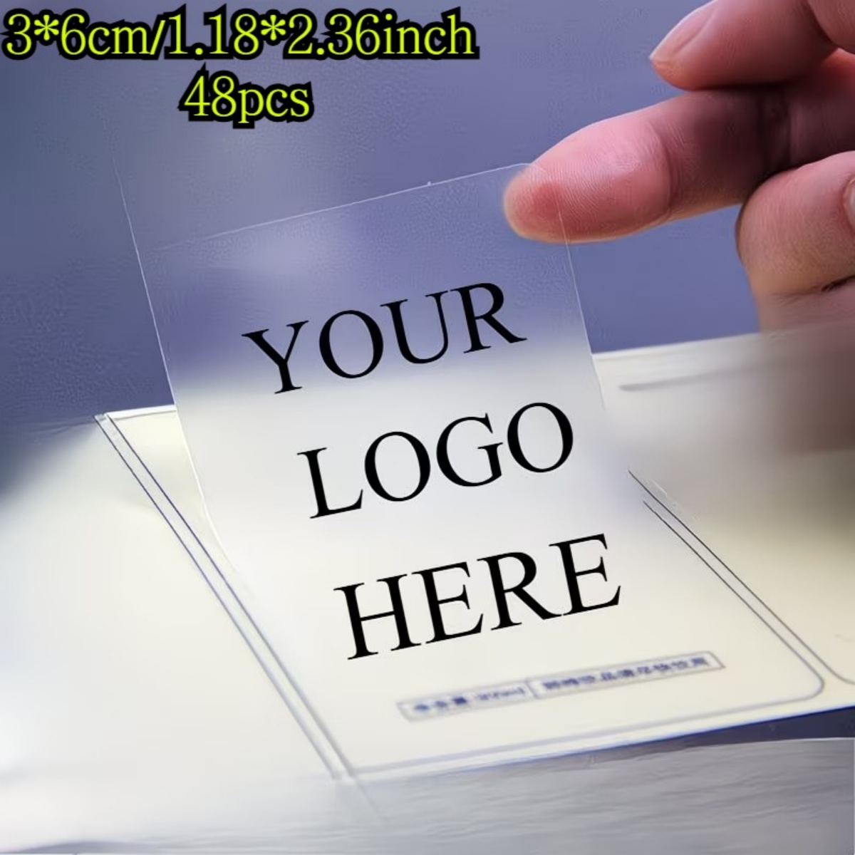 1 Custom Rectangular Text Stic - Wedding Packaging ulasan dan harga