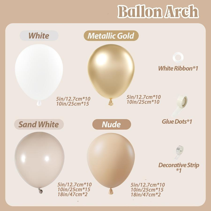 102pcs White Sand Metallic Gol - Wedding Day Supply Kit ulasan dan harga