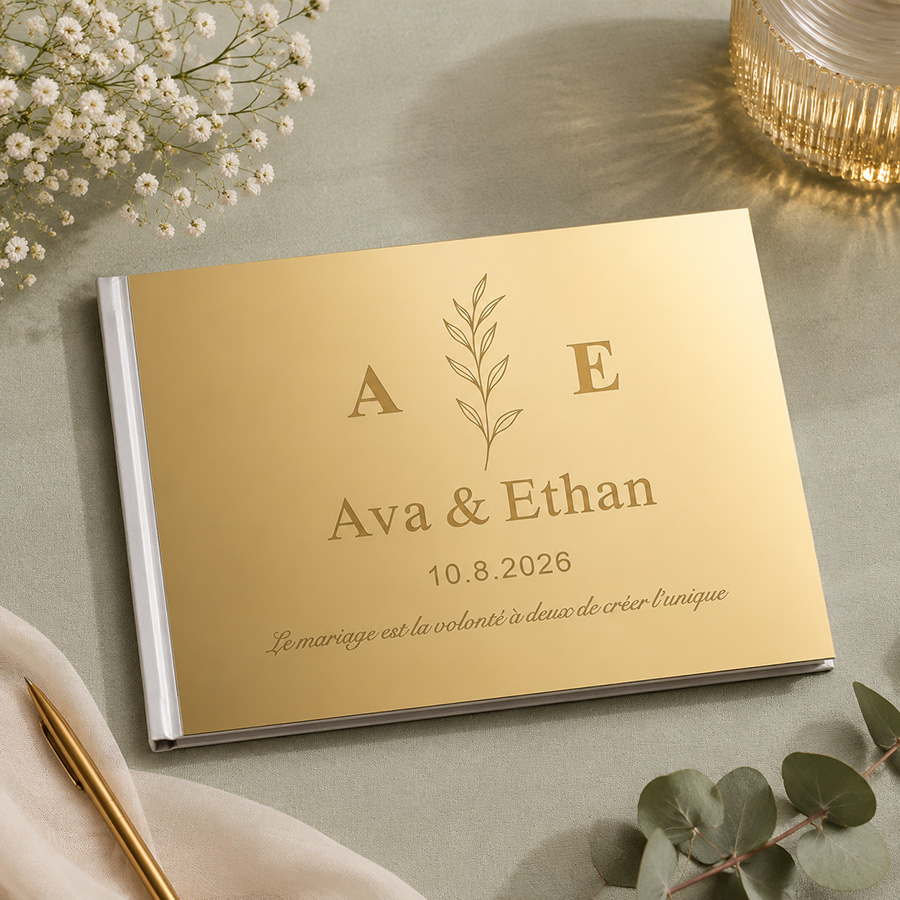 Custom Wedding Guest Book Acry - Personalized Guest Book ulasan dan harga