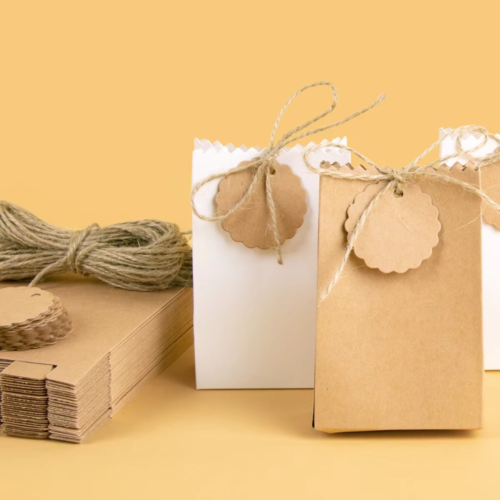 Multi-functional Retro Kraft P - Wedding Favor Box ulasan dan harga