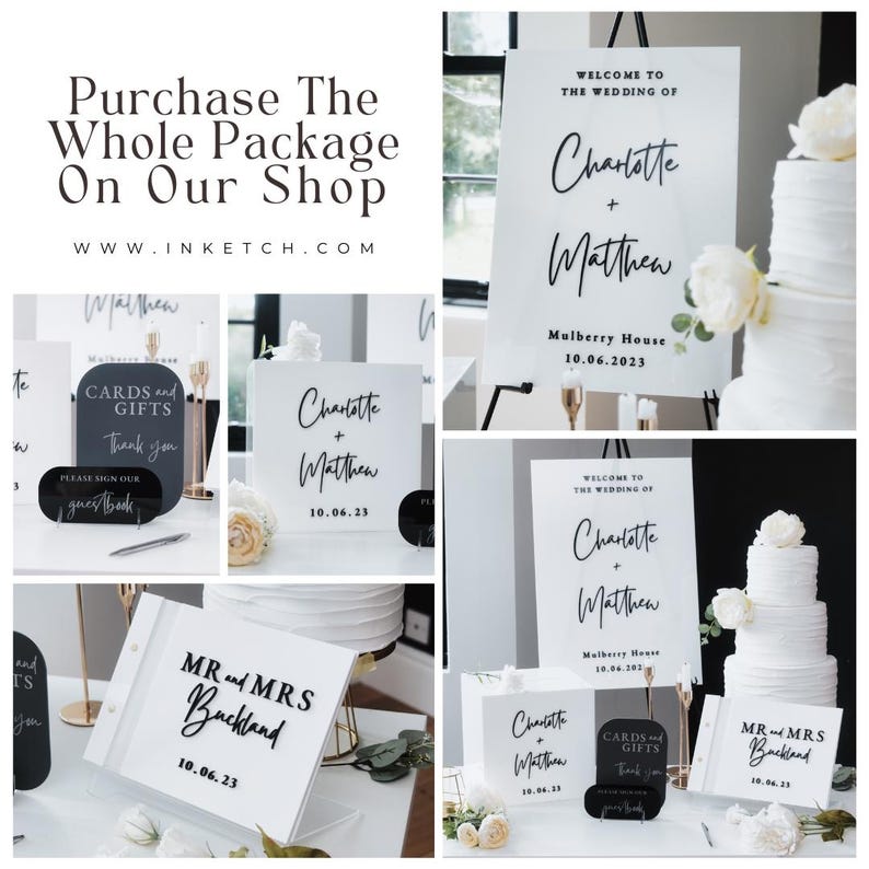 White Card Box for Wedding 3D  - Personalized Guest Book ulasan dan harga