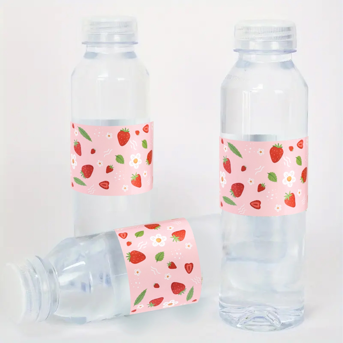 10pcs Strawberry Water Bottle  - Wedding Water Supply ulasan dan harga