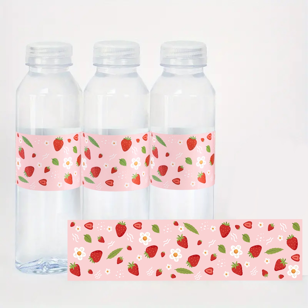 10pcs Strawberry Water Bottle  - Wedding Water Supply ulasan dan harga