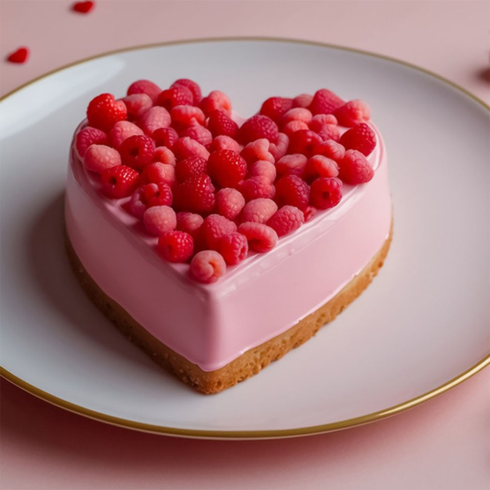 4Pcs Heart Shaped Foam Cake Du - Wedding Supply Decor ulasan dan harga