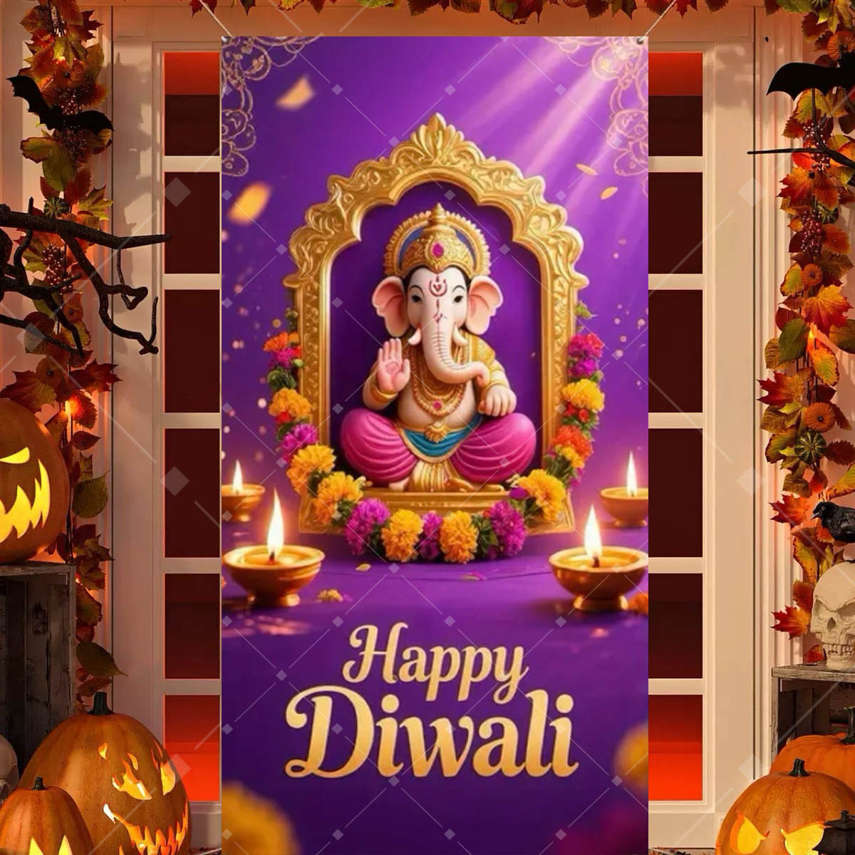 Diwali Decoration Party Backgr - Indian Wedding Supply ulasan dan harga