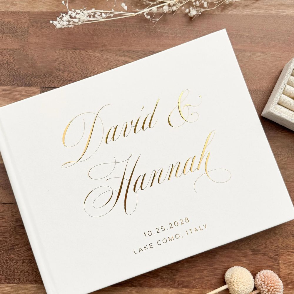 Personalized Wedding Guest Boo - Personalized Guest Book ulasan dan harga