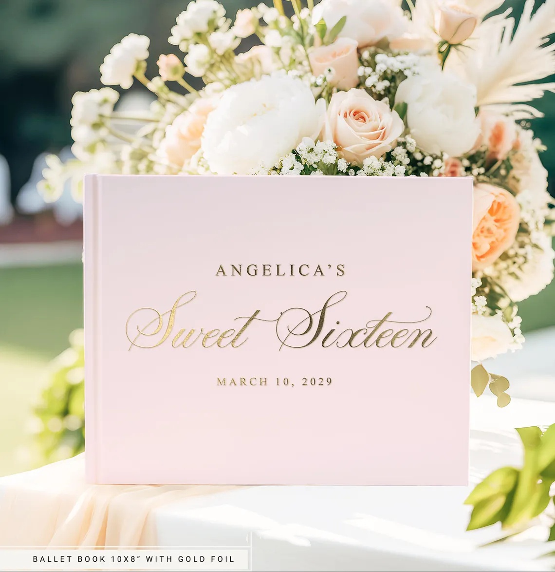 Custom Personalized Linen Wedd - Personalized Guest Book ulasan dan harga