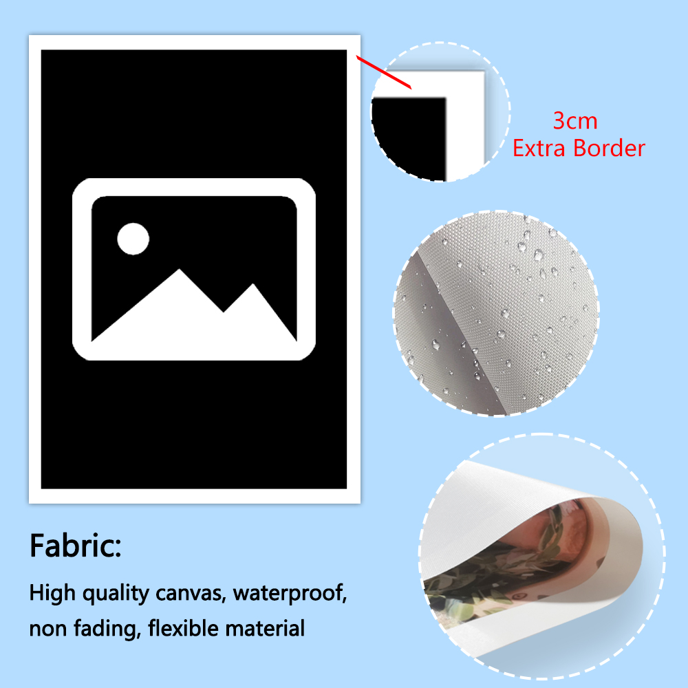 1pc Custom all size Canvas Pos - Wedding Supply Decor ulasan dan harga