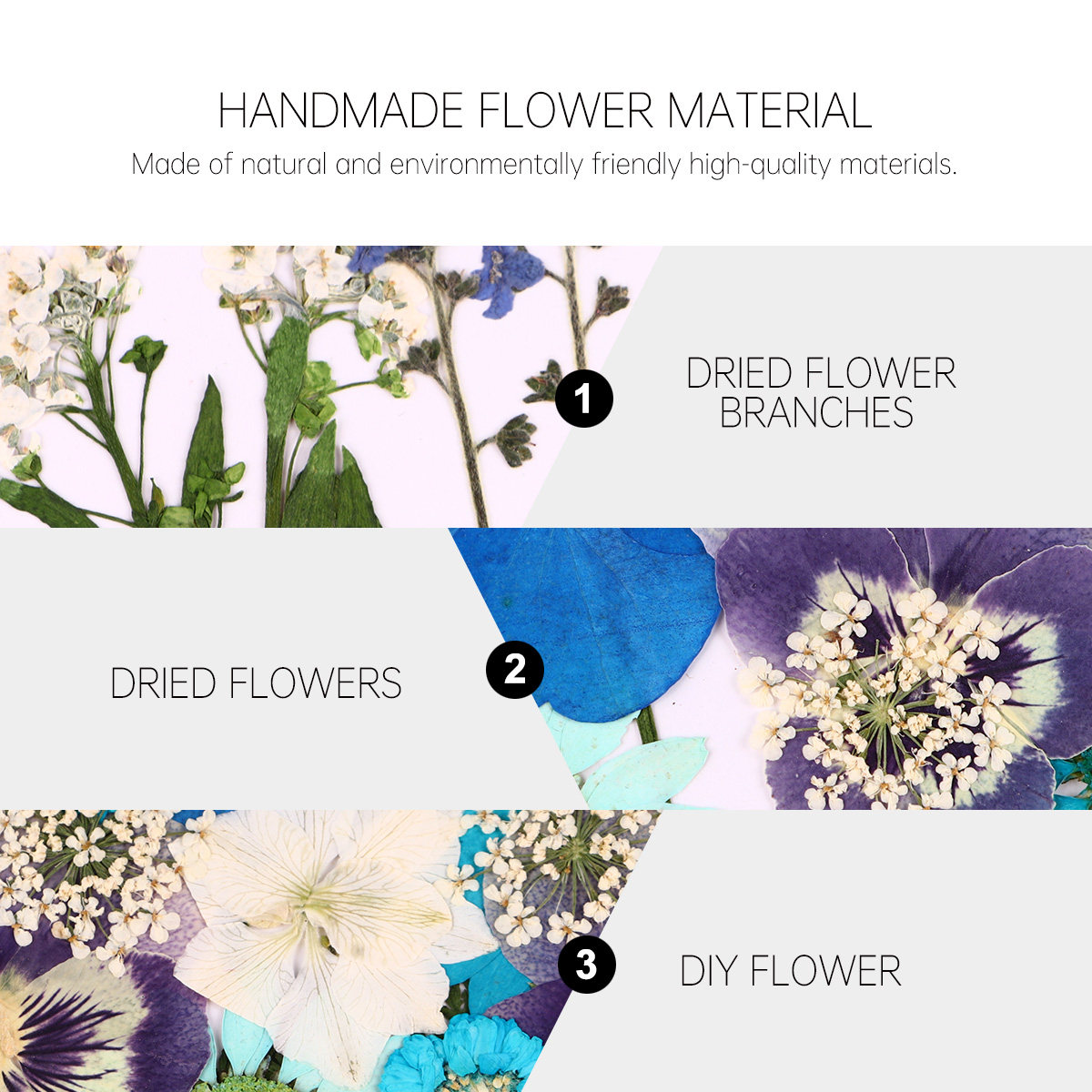 40pcs Pressed Flowers Material - Wedding Supply Kit ulasan dan harga