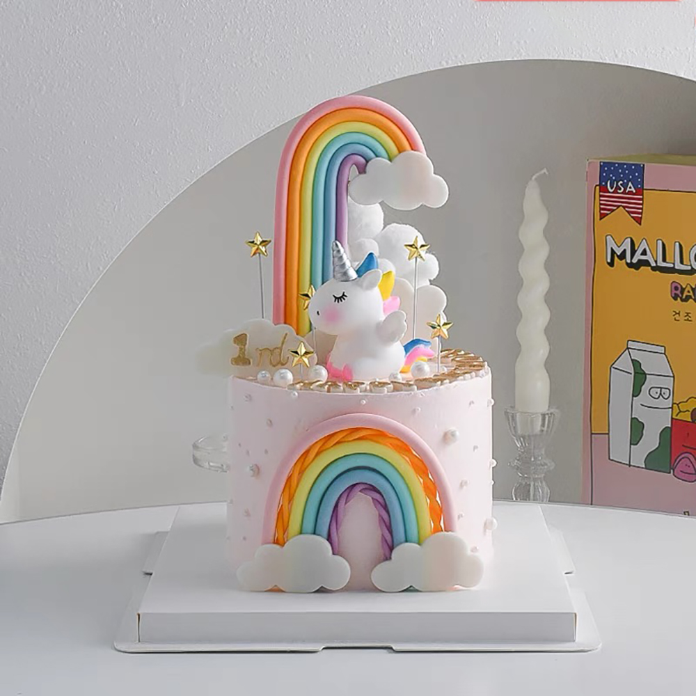 Colorful Unicorn Theme Rainbow - Wedding Supply Kit ulasan dan harga