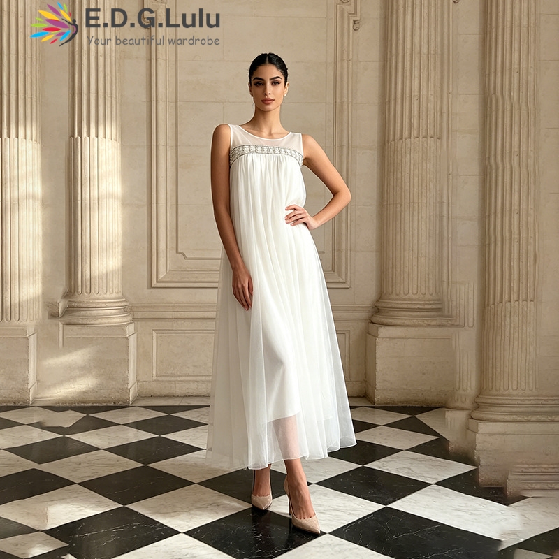 EDGLuLu High Quality O Neck Na - Wedding Lulu ulasan dan harga