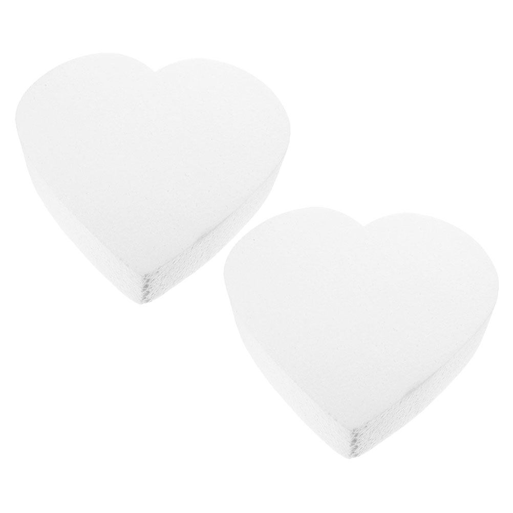 2Pcs Heart Shape Foam Cake Dum - Wedding Supply Decor ulasan dan harga