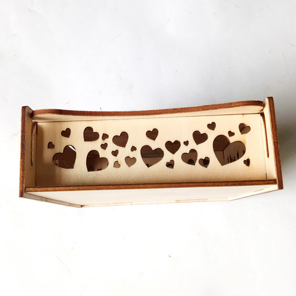 Wooden Wedding Guest Book Box  - Personalized Guest Book ulasan dan harga