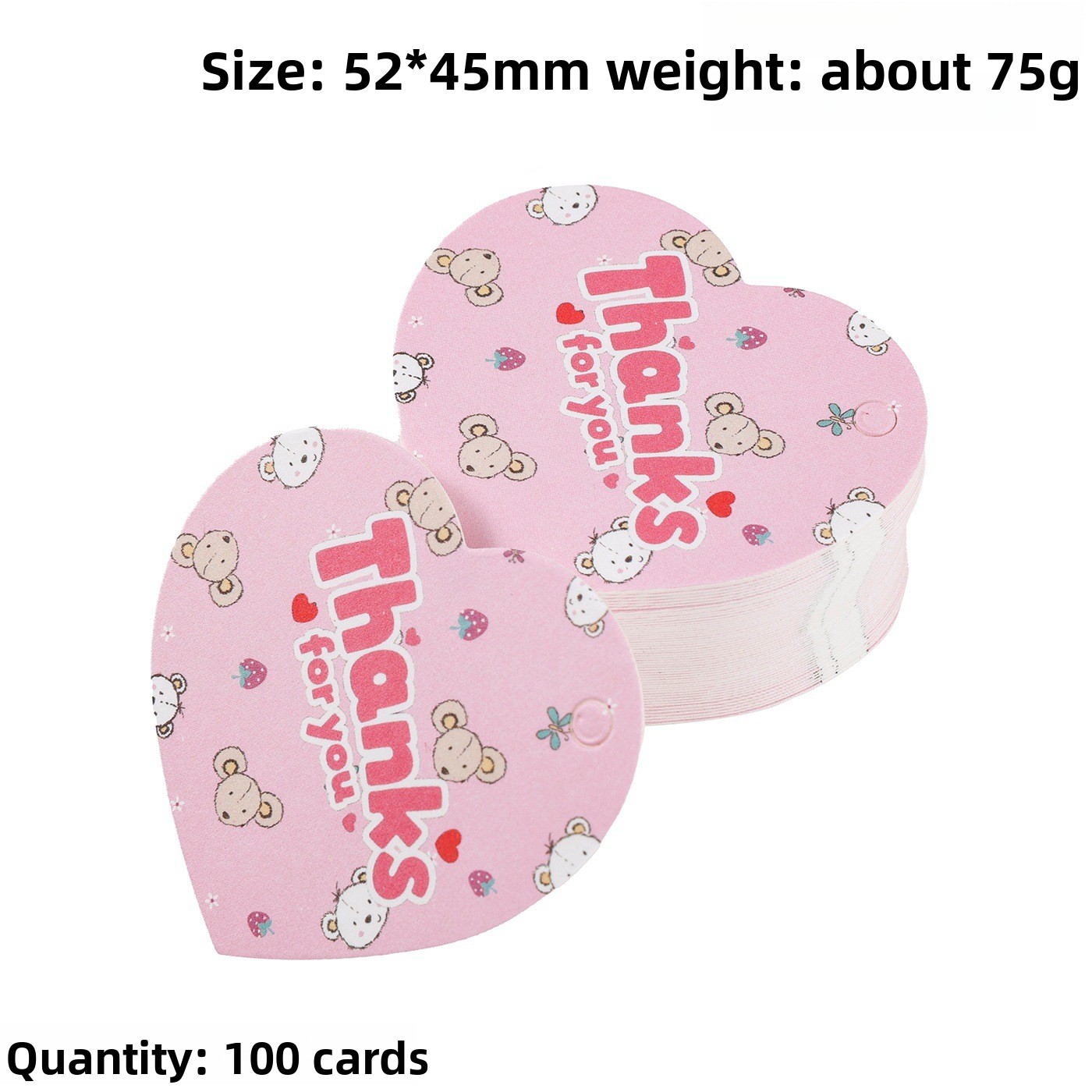 100pcs Thank You Gift Tags Car - Wedding Supply Decor ulasan dan harga