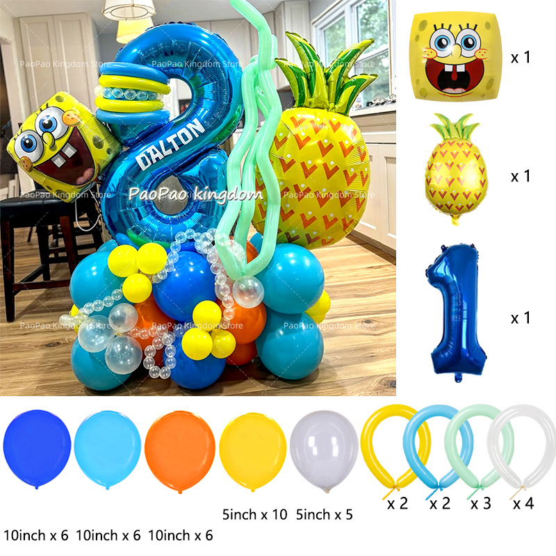 Cartoon SpongeBob Party Balloo - Wedding Supply Kit ulasan dan harga