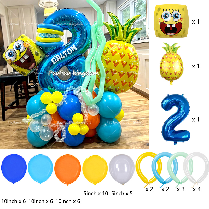 Cartoon SpongeBob Party Balloo - Wedding Supply Kit ulasan dan harga