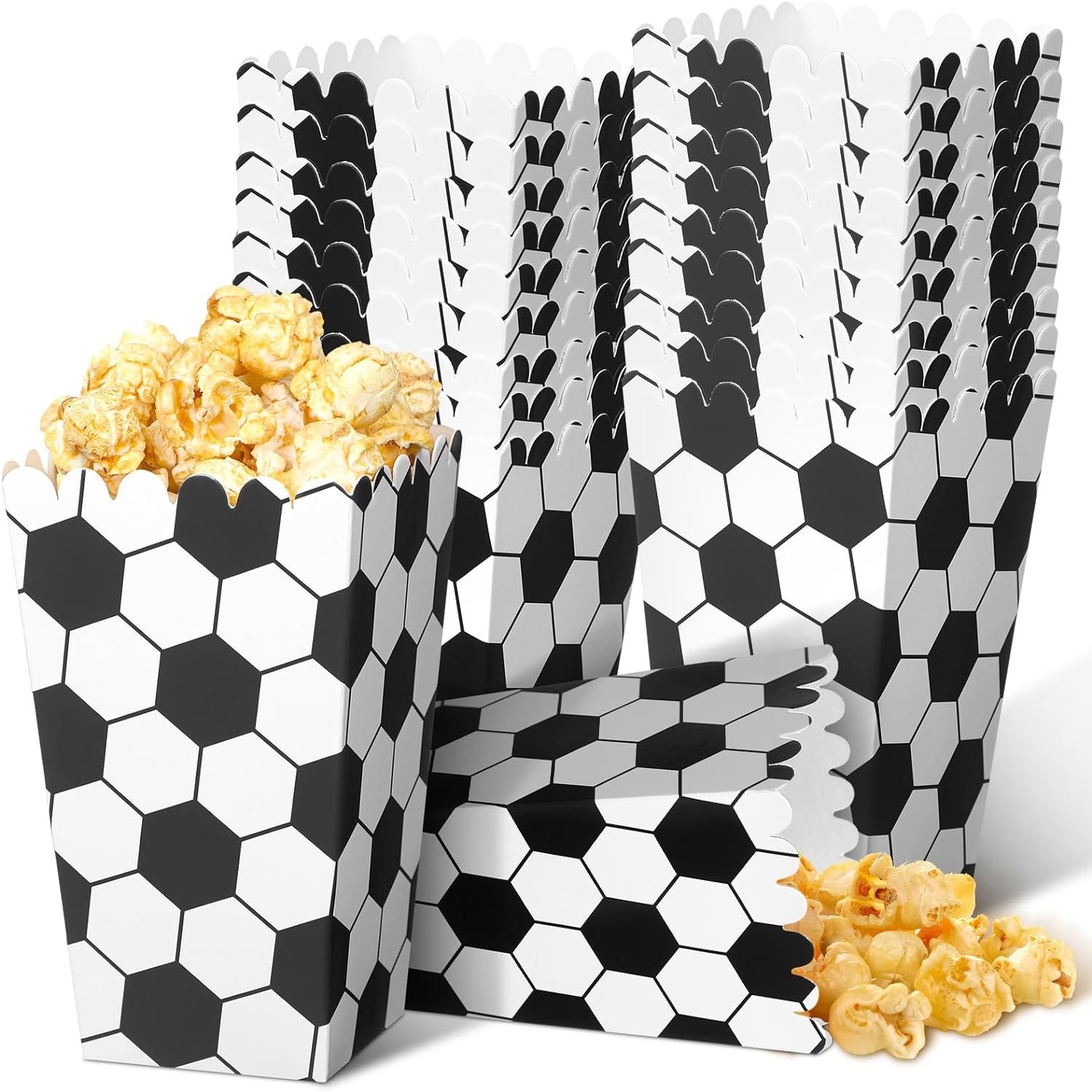 6/18Pcs  Football Popcorn Boxe - Wedding Favor Box ulasan dan harga