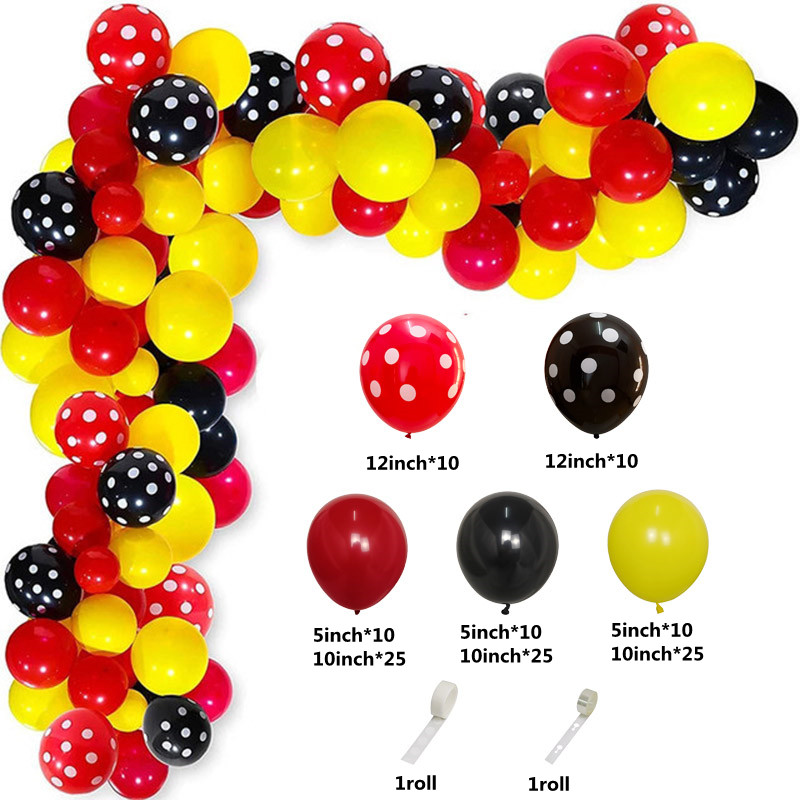 Red Black Yellow Balloon Garla - Wedding Day Supply Kit ulasan dan harga