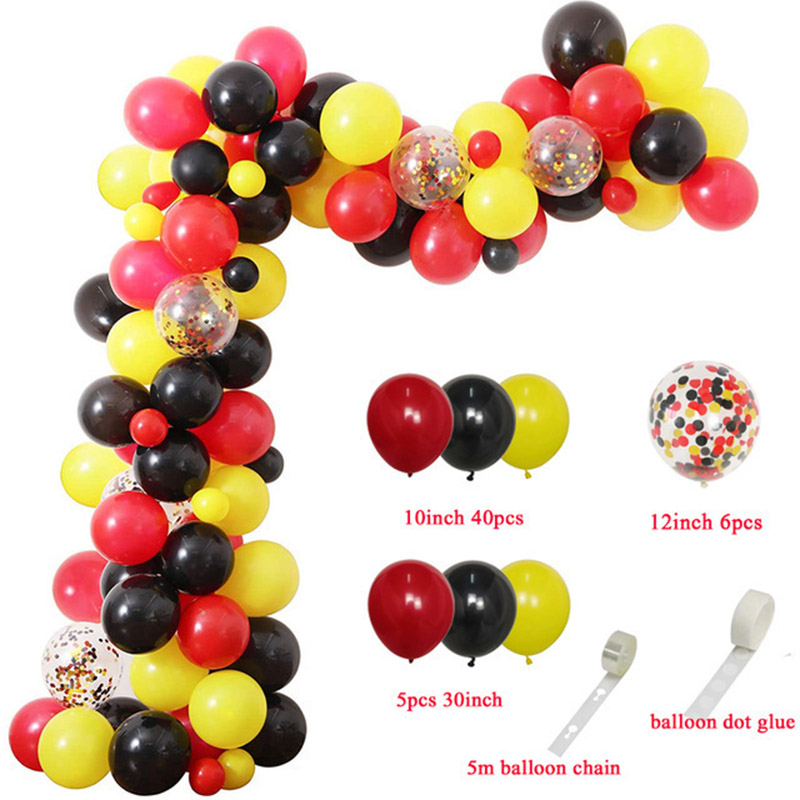 Red Black Yellow Balloon Garla - Wedding Day Supply Kit ulasan dan harga