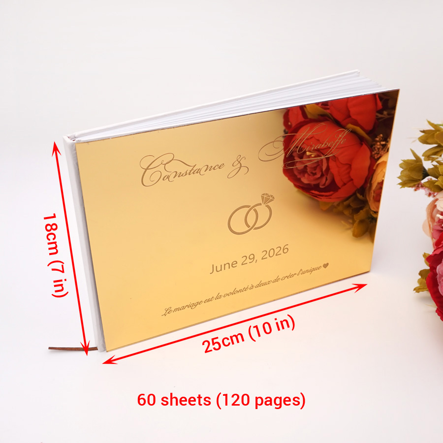 Personalized Wedding Custom Si - Personalized Guest Book ulasan dan harga