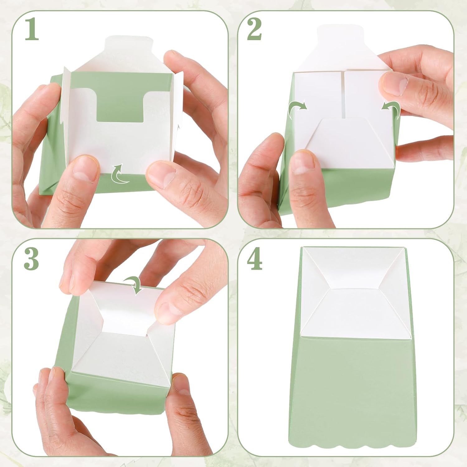 12 pcs  Sage Green Mini Popcor - Wedding Favor Box ulasan dan harga