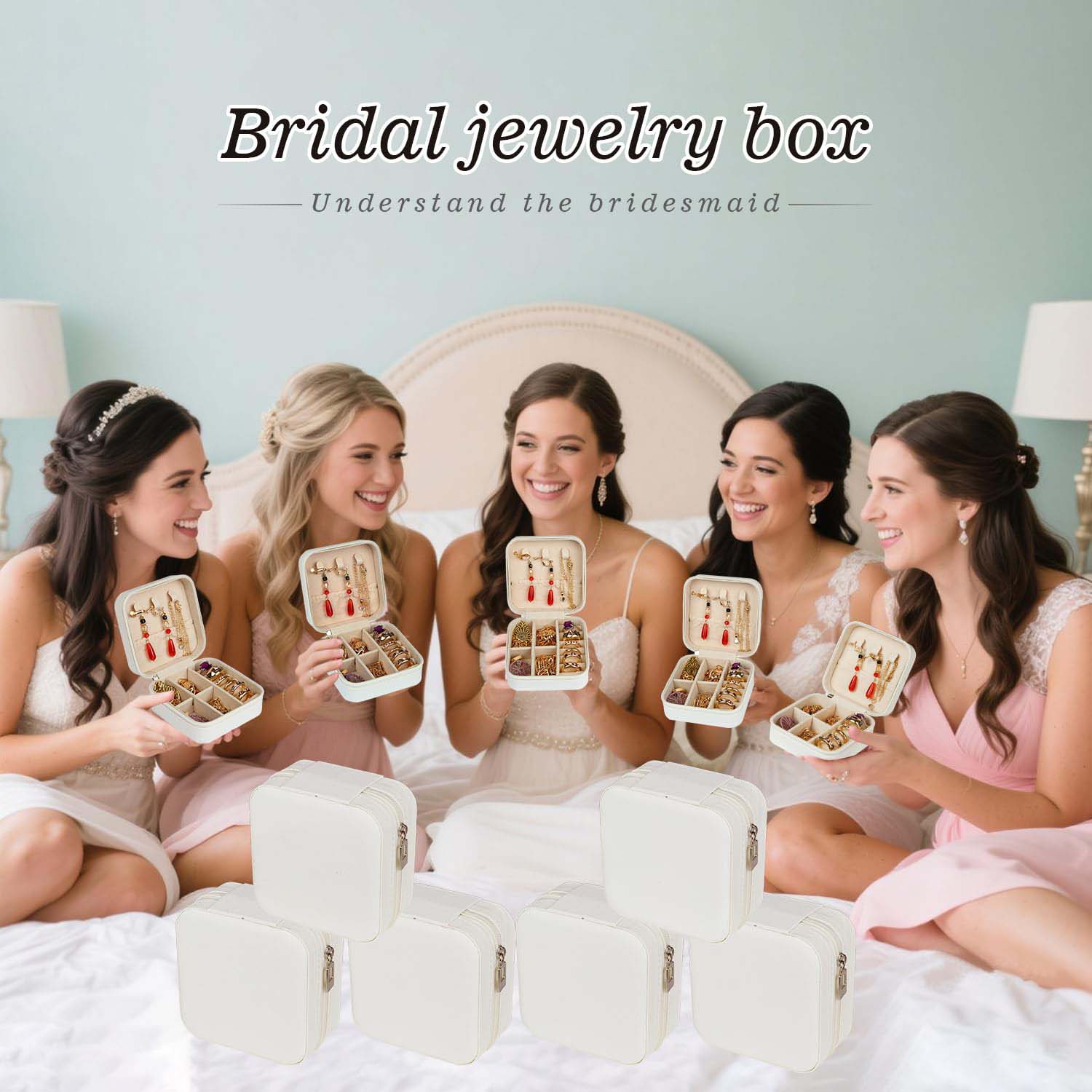 6-50pcs Travel Jewelry Case Br - Wedding Favor Box ulasan dan harga