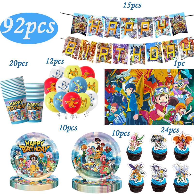 Digimon Themed Birthday Party  - Wedding Supply Kit ulasan dan harga