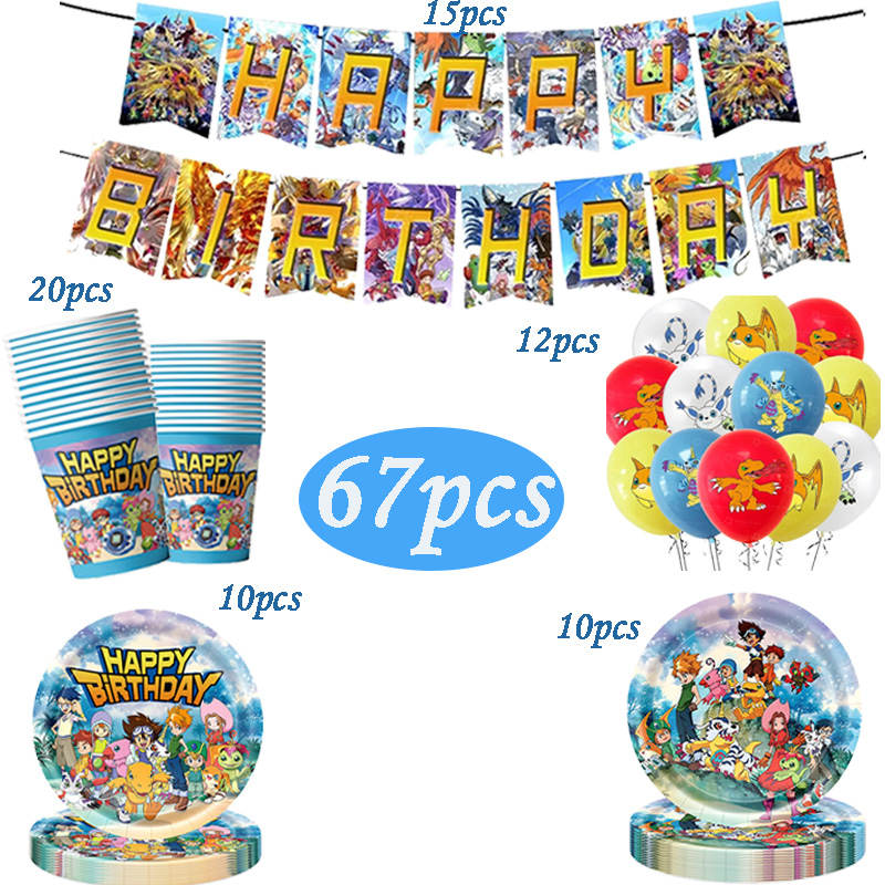 Digimon Themed Birthday Party  - Wedding Supply Kit ulasan dan harga