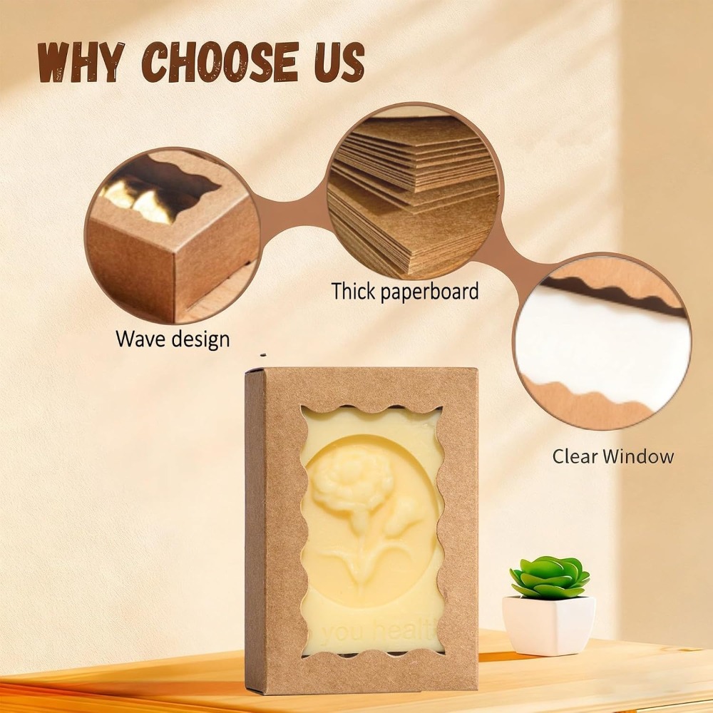 Kraft Brown Soap Gift Box with - Wedding Favor Box ulasan dan harga
