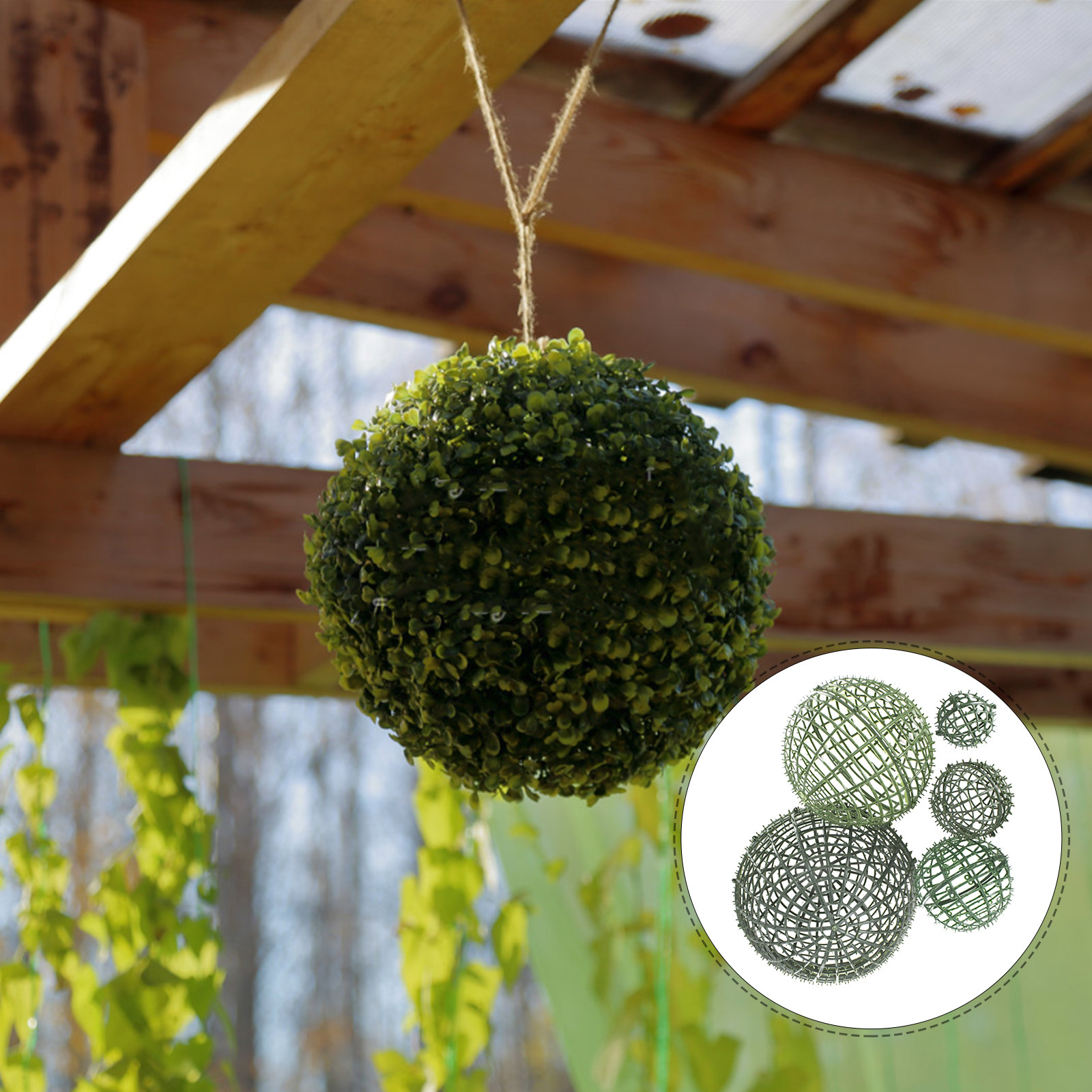 5Pcs Decorative Flower Ball Fr - Wedding Supply Decor ulasan dan harga
