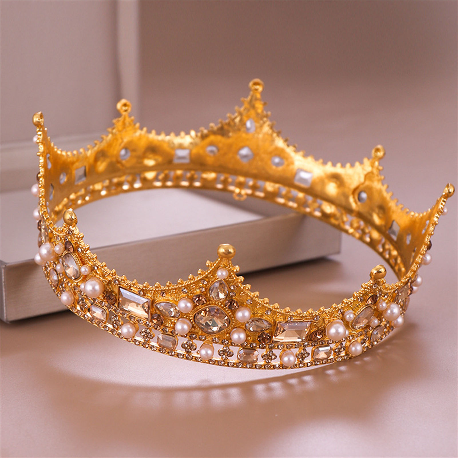 Bridal Crown Rhinestone Tiara  - Wedding Supply Decor ulasan dan harga