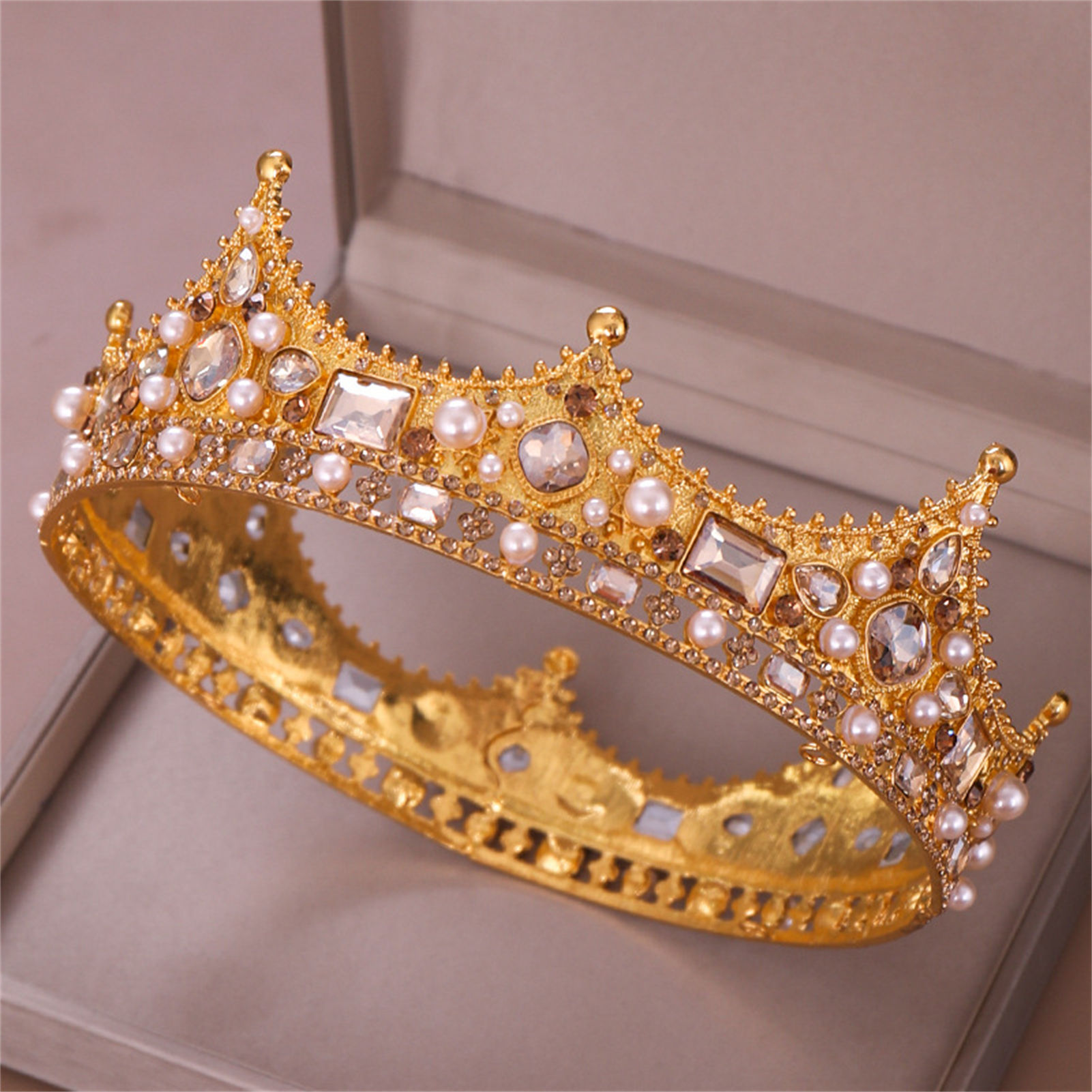 Bridal Crown Rhinestone Tiara  - Wedding Supply Decor ulasan dan harga