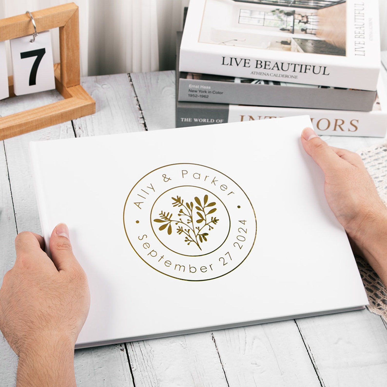 Custom Wedding Guestbook Perso - Personalized Guest Book ulasan dan harga