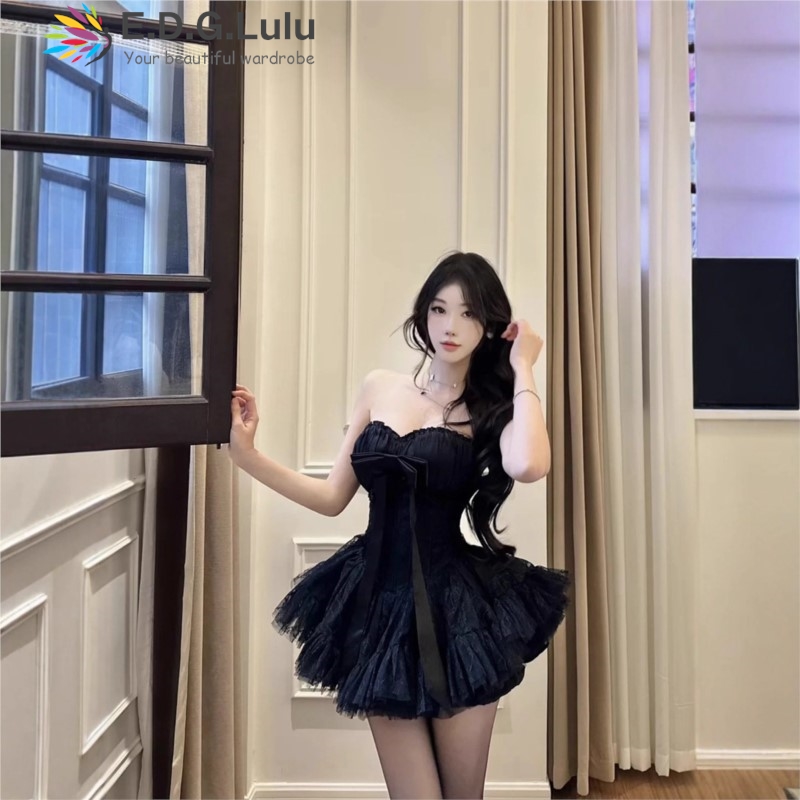 EDGLuLu Strapless Bow Elegant  - Wedding Lulu ulasan dan harga